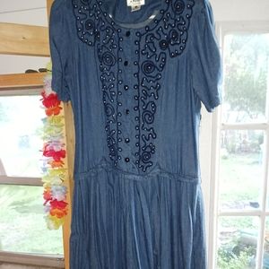 Vintage denim dress